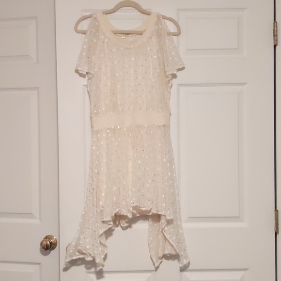 Anthropologie angelic sequined cream frock - Picture 2 of 8